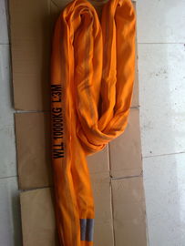 kupować Heavy Duty Endless Round Sling Poliester WLL 10T EN1492-2 Soft ORANGE online manufacture