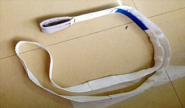 kupować Zawiesie pasowe jednookie 350kg Biała taśma zawiesia Współczynnik bezpieczeństwa 7 do 1 online manufacture