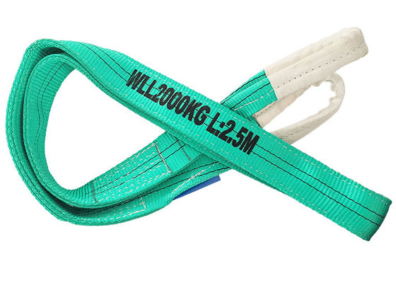 kupować 2T Polyester Flat Webbing Sling Zielony Kolor Do Budowy Kolei online manufacture