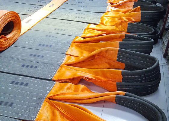 kupować Pas do zawiesi płaskich tkanych oczkowych EN1492-1 2000 WLL 10T z niebieską etykietą online manufacture