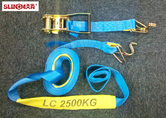 kupować Pasy ratchet LC2500 DN AS/NZS4380 50MM Polyester Niebieski z ratchetem i dwoma haczykami łabędziowymi online manufacture