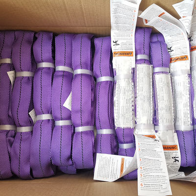 kupować Twill Weave Purple Polyester Lifting Sling Odporny na łzy online manufacture